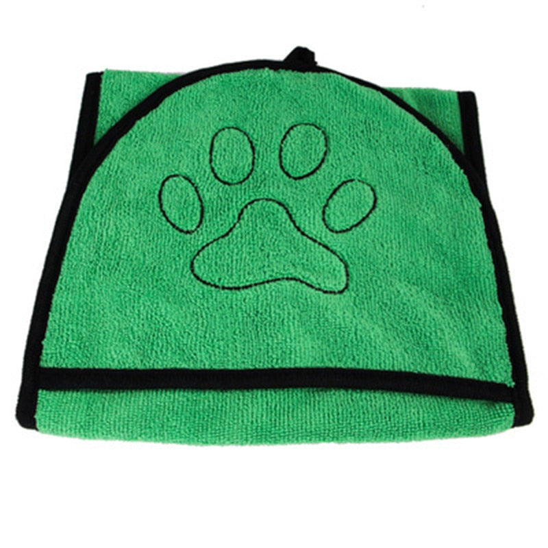 Dog Bath Towels Pet Dog Bath Towel for Small Medium Large Dogs Microfiber Super Absorbent Pet Drying Towel Blanket With Pocket