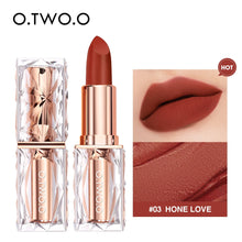 Load image into Gallery viewer, O.TWO.O Matte Lipstick 12 Color Waterproof Non-Sticky Cup Long Lasting Women Sexy Red Velvet Lip Tint Lip Glaze Makeup Cosmetics