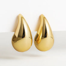 Load image into Gallery viewer, sealbeer A&amp;A Vintage Gold Plated Chunky Dome Tear Drop Earrings