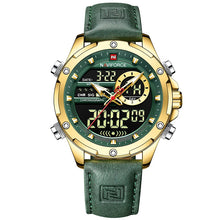 Load image into Gallery viewer, New NAVIFORCE Watches Men Luxury Brand Military Sport Men’s Wrist Watch Chronograph Quartz Waterproof Watch Leather Male Clock