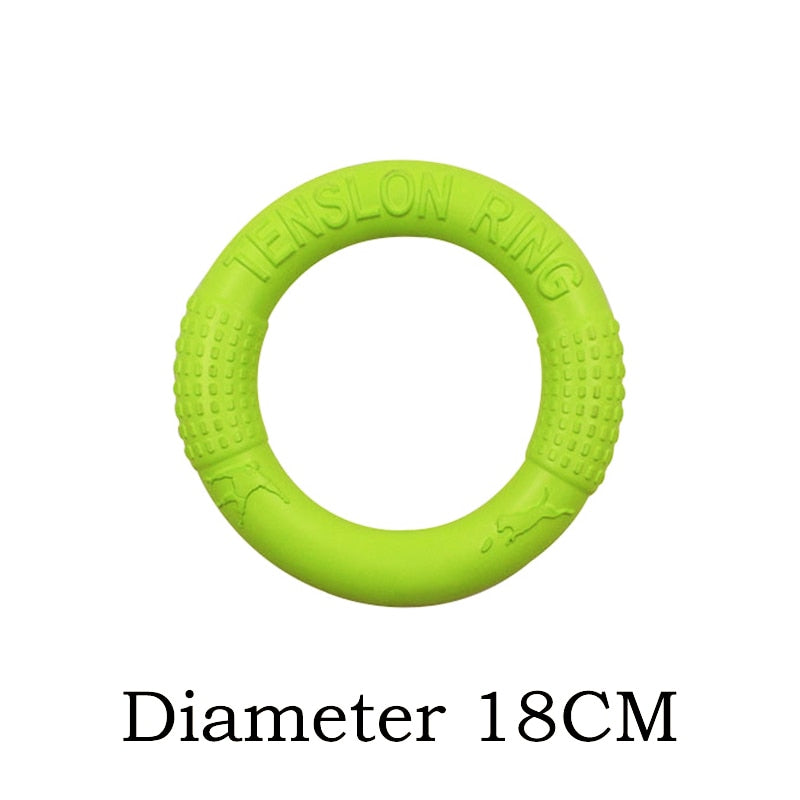 18/27CM Dog Toys for Large Dogs EVA Interactive Training Ring Puller Resistant for Dogs Pet Flying Discs Bite Ring Toy Dog Ring