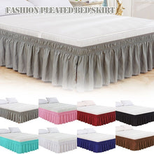 Load image into Gallery viewer, Hotel Room Bed Skirt Wrap Around Elastic Bed Skirts Without Bed Surface Twin /Full/ Queen/ King Size 38cm Height for Home Decor