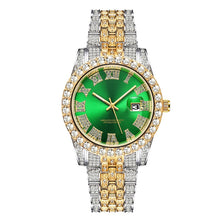 Load image into Gallery viewer, Diamond Men Women Watches Gold Watch Ladies Wrist Watch Luxury Rhinestone Unisex Bracelet Watches Female Clock Relogio Feminino