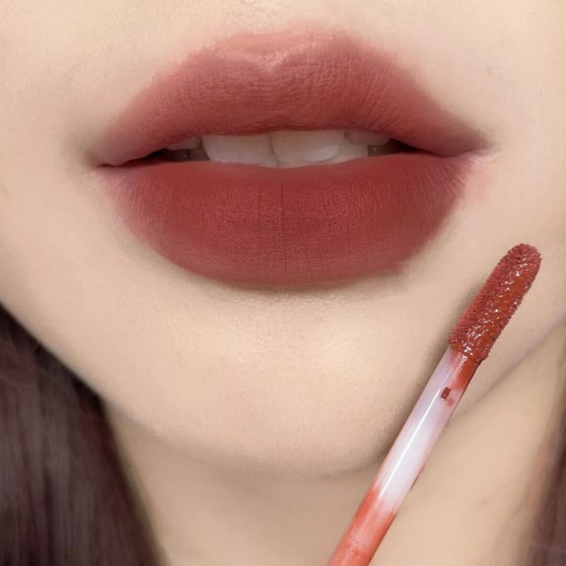 ELECOOL Cute Matte Lipstick Lip Gloss Mirror Waterproof Long Lasting Sweat Resistant Rich Color Silky Lip Glaze Lip Tint Makeup