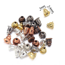 Load image into Gallery viewer, 100-500pcs/Lot Rubber Ear Backs Stopper Earnuts Stud Earring Back Supplies For DIY Jewelry Findings Making Accessories Wholesale