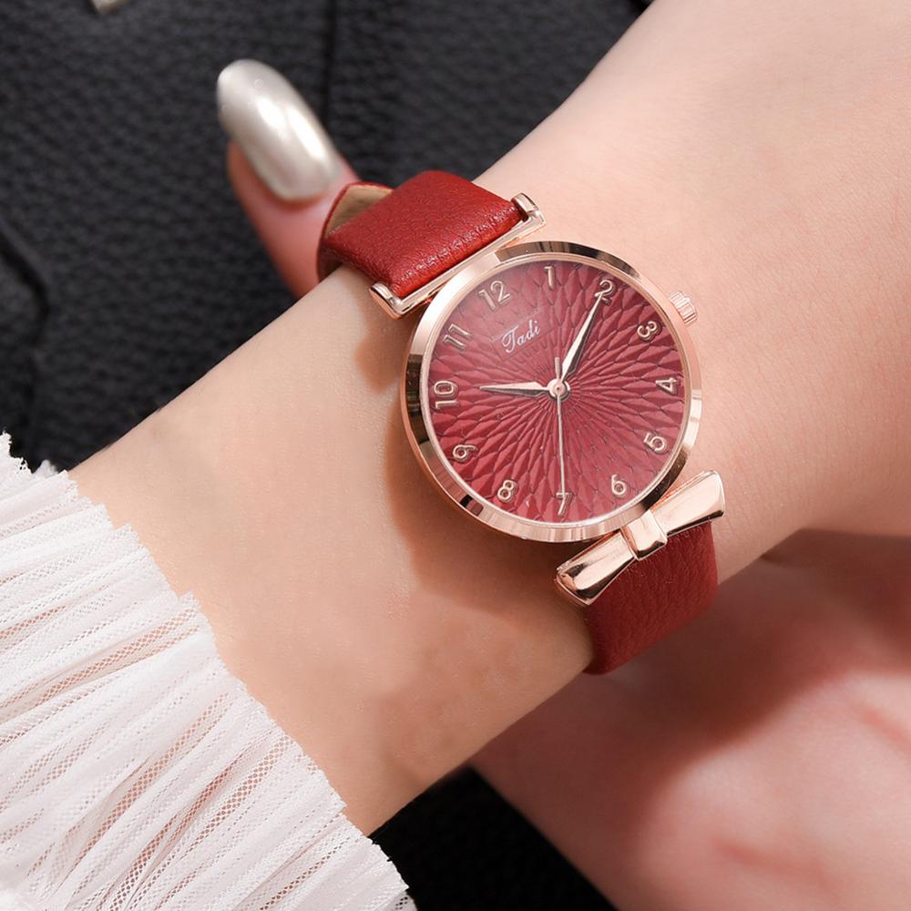 Fashion Watch For Women Casual Leather Belt Watches Simple Ladies&#39; Small Dial Quartz Clock Dress Wristwatches Montre Femme