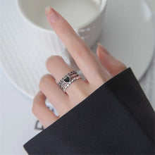Load image into Gallery viewer, 2022 Trendy Heart Rings For Women Punk Girl Hip Hop Jewelry Korea Vintage Harajuku High Quality Silver Color Open Ring Maiden