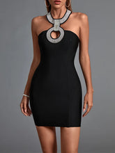 Load image into Gallery viewer, sealbeer A&amp;A Luxe Black Tie Evening Mini Bodycon Dress