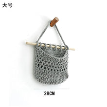 Load image into Gallery viewer, Wall Hanging Vegetable and Fruit Basket Woven Fruit Basket For Kitchen Table Wall Hanging Storage Basket Kitchen Organizer