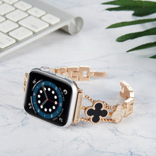 Load image into Gallery viewer, Metal Strap For Apple watch 7 41mm 45mm 6 5 4 SE 44mm 40mm Women Metal Diamond stainless steel wristband For iWatch 3 42mm 38mm