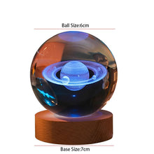Load image into Gallery viewer, Galaxy Projector USB 3D Crystal Universe Galaxy Night Light Novelty Lighting Valentine&#39;s Day Birthday Gifts Bedroom Decor
