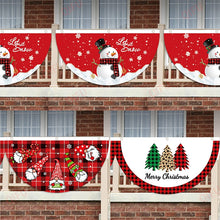 Load image into Gallery viewer, Christmas Outdoor Fan-shaped Flag Banner Christmas Decor for Home 2022 Cristmas Drop Ornament Xmas Navidad Gift New Year 2023