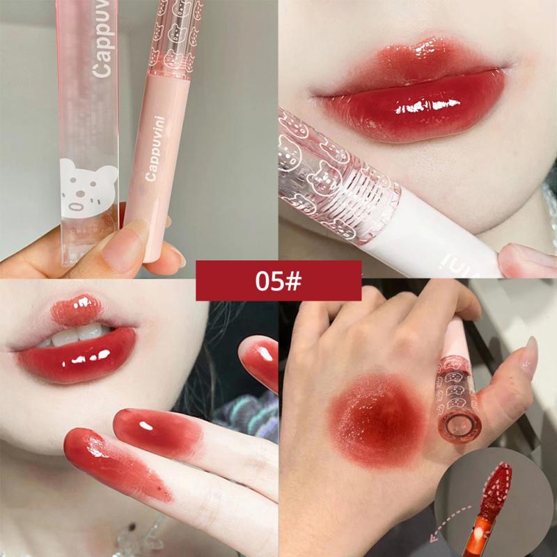 ELECOOL 6 Color Mirror Lip Gloss Waterproof Velvet Matte Liquid Lipsticks Long Lasting Non-stick Cup Lip Tint Korean Makeup Tool
