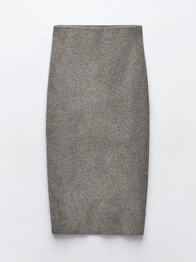sealbeer A&A Two Piece Elegant Knitted Skirt Suit