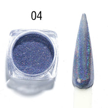 Load image into Gallery viewer, 1 box Nail Glitter Mirror Powder Super Shine Chrome Glitter Rose Gold Silver Metallic Dust Manicure Rubbing For Nails LYC/ASX