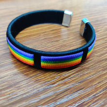 Load image into Gallery viewer, Nepal Rainbow Lesbians Gays Bisexuals Transgender Bracelets for Women Girls Pride Woven Braided Men Couple Friendship Jewelry