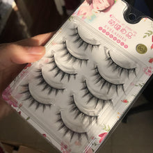 Load image into Gallery viewer, Netred Recommended False Eyelashes Natural Artificial Eyelashes Fairy Hair Cos Little Devil Grafted Fish Tail Segment Eyelashes