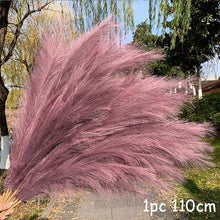 Load image into Gallery viewer, 70-120cm Artificial Pampas Grass Fake Reed Plants Bouquet  Wedding Decoration Home Living Room DIY Vase Decoration Tail Grass