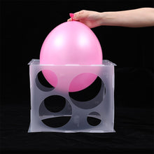 Load image into Gallery viewer, 11Holes 2-10Inch Balloon Sizer Box Collapsible Balloons Measurement Tool For Balloon Decorations,Balloon Arches,Balloon Columns