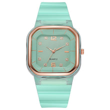 Load image into Gallery viewer, Simple Girls Watch Couple Square Dial Personality Silicone Strap Quartz Wrist Creative Watches