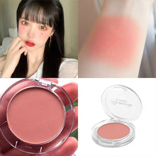 Load image into Gallery viewer, 6 Colors Single Blush Palette Face Cream Concealer Foundation Powder Waterproof Lasting Face Rouge Powder Natural Peach Blusher
