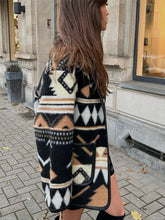 Load image into Gallery viewer, sealbeer A&amp;A Print Woolen Patchwork Cardigan Coat