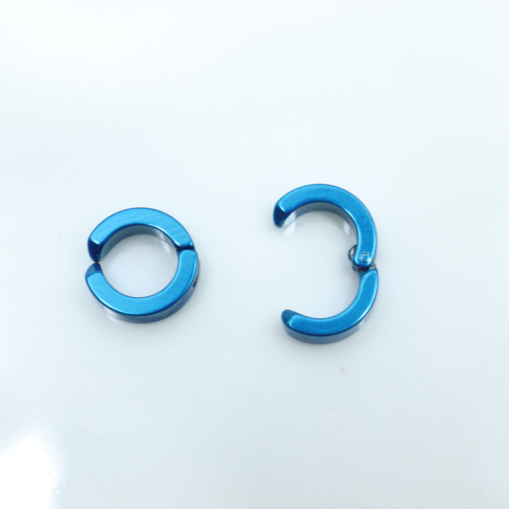 The Case Study of Vanitas Stud Earrings Anime Vanita Cosplay Custom Blue Ear Bone Clip  Men Titanium steel Jewelry Gifts