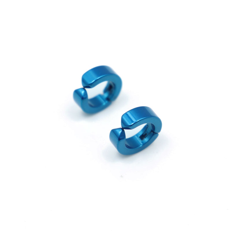 The Case Study of Vanitas Stud Earrings Anime Vanita Cosplay Custom Blue Ear Bone Clip  Men Titanium steel Jewelry Gifts