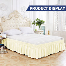 Load image into Gallery viewer, Top Selling Affordable Solid Color Wrap Around Ruffled Bed Skirt with Stong Elastic -Fade Resistant Fabric 15 Inch High