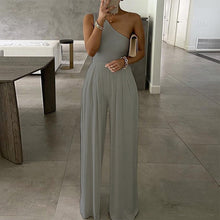 Load image into Gallery viewer, sealbeer A&amp;A Summer One Shoulder Elegant Wide Leg Jumpsuit