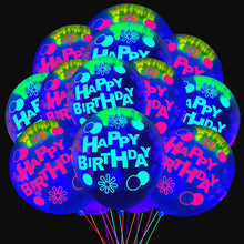 Load image into Gallery viewer, 10/20PCS 12inch Fluorescent Balloon Glow In The Dark Glow Luminous Love Heart Latex Baloon For Wedding Birthday Party Decoration