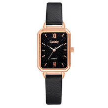 Load image into Gallery viewer, Elegant Women Watches Fashion Square Ladies Quartz Watch Bracelet Set Green Dial Simple Rose Gold Mesh Simple Watches Clock East