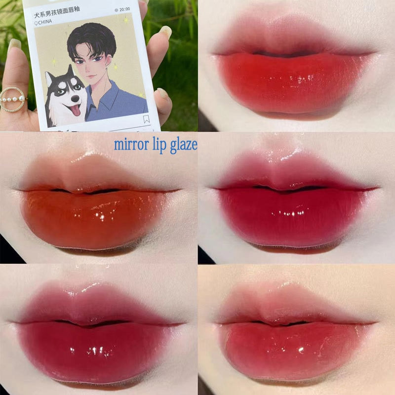 5Pcs Cigarette Lip Gloss Set Matte Red Tint for Lips Makeup Long Lasting Water Mirror Lip Glaze Waterproof Lipstick Kit Cosmetic