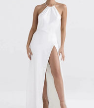 Load image into Gallery viewer, sealbeer A&amp;A Halterneck Backless Evening Satin Maxi Dress
