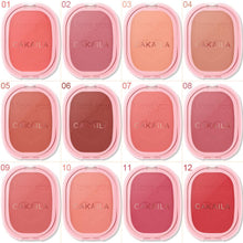 Load image into Gallery viewer, Blush Makeup Natural Vitality Peach Powder Blush 12 Colors Mineral Powder Peach Red Rouge Lasting Waterproof Blusher Cosmetic