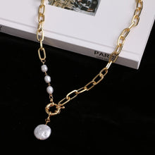 Load image into Gallery viewer, UMKA 2022 Trend Pearl Thick Chain Pendant Necklace for Women Kpop Fashion Collar Necklace Choker Jewelry Female