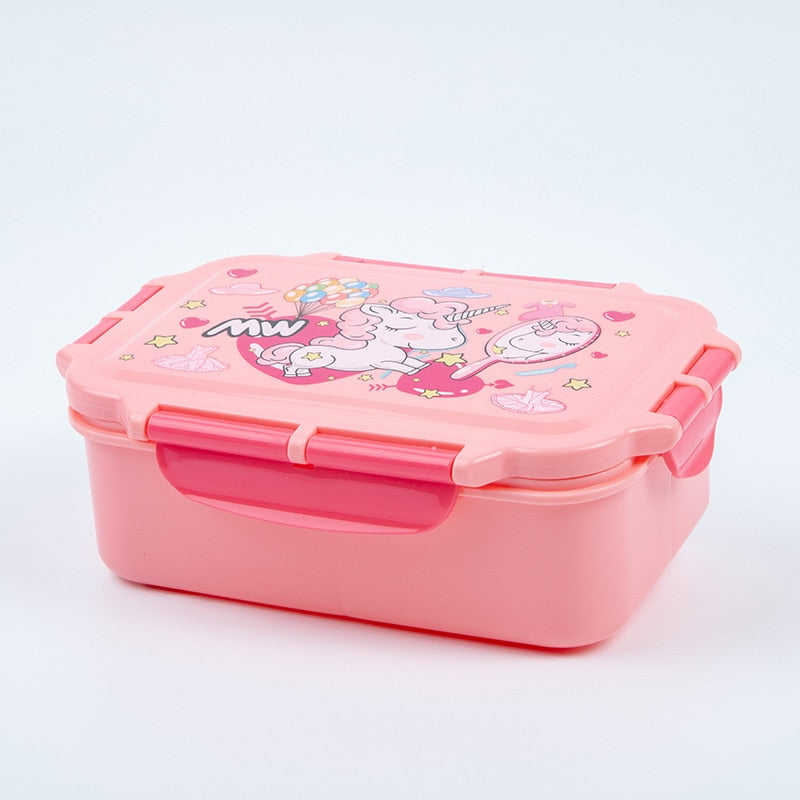 Unicorn Kawaii Bento Lunch Box Water Bottle for Kids Girls Boys Children School Kindergarten Mini Snack Sandwich Food Container