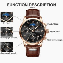 Load image into Gallery viewer, LIGE Men Watches Waterproof Luminous Top Brand Luxury Leather Casual Sports Quartz Wristwatch Military Man Watch For Men relogio