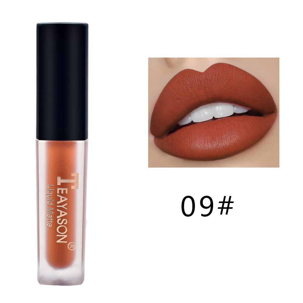 12 Colors Moisturizing Nude Lip Gloss Waterproof Velvet Matte Liquid Lipsticks Long Lasting Makeup Red Brown Lip Tint Cosmetic
