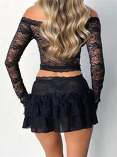 Load image into Gallery viewer, sealbeer A&amp;A Angie Two Piece Lace Skirt Set