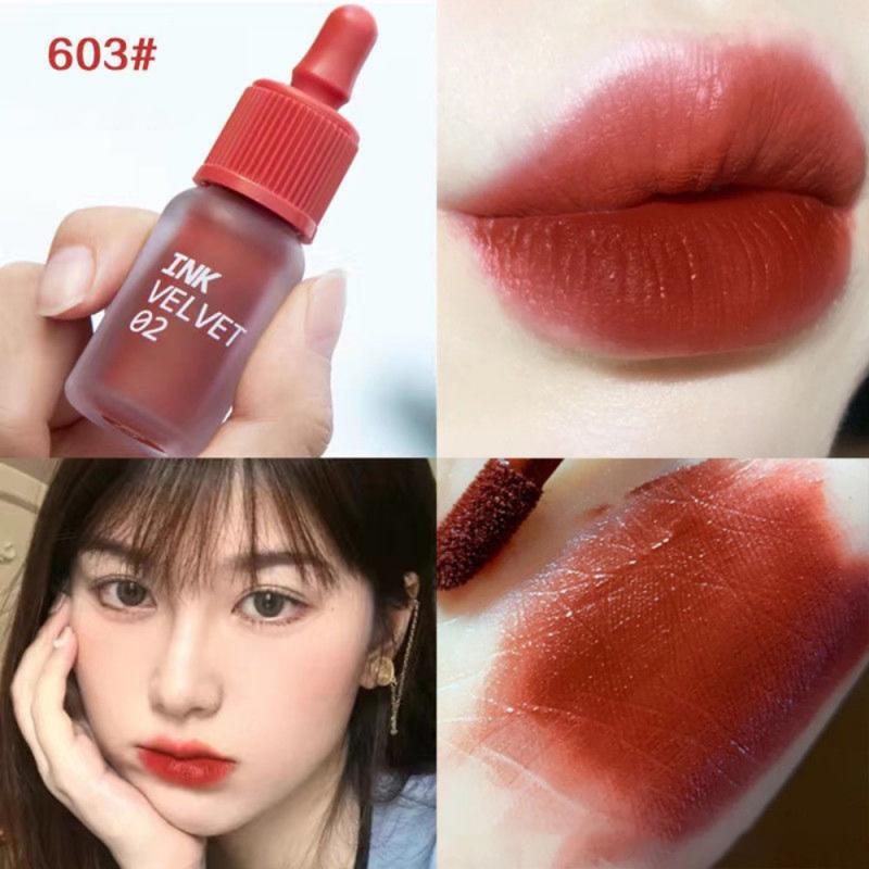 6 colors Moisturizer Non-Stick Cup Lipstick ink Velvet Matte Dyeing Lip Gloss Waterproof Long Lasting Lip Tint Korean Cosmetics