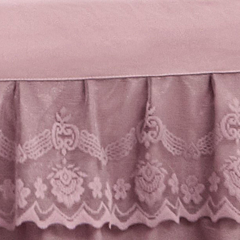Lace Bed Skirt Luxury Princess Girl Bedspread Queen King Size Spring Fitted Sheets Bed Mattress Cover Retro Bedding with Skirt