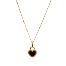 Load image into Gallery viewer, XIYANIKE Vintage Double Sided Heart Pendant Necklace For Women Girl Clavicle Chain Choker New Fashion Trendy Jewelry Gift Party