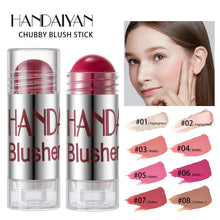 Load image into Gallery viewer, 8 Colors Blush Stick Shimmer Cheek Rouge Cream Natural Effect Long Lasting Easy To Use Makeup Blusher Pen Cosmetics