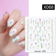 Load image into Gallery viewer, 1PC 3D Nail Sticker Self Adhesive Slider Papers Nail Art Transfer Stickers  Nail Design Art Decorations Nail Art Accessories