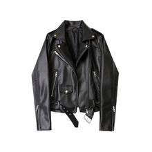 Load image into Gallery viewer, sealbeer A&amp;A Belted Faux Leather Jacket