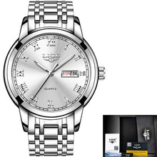 Load image into Gallery viewer, LIGE 2023 New Gold Watch Women Watches Ladies Creative Steel Women&#39;s Bracelet Watches Female Waterproof Clock Relogio Feminino