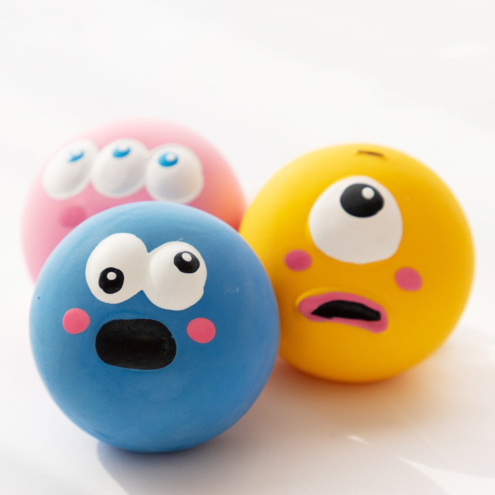 Pet Dog Toy Interactive Rubber Balls Pets Dog Cat Puppy ElasticityTeeth Ball Puppy Chew Toys Tooth Cleaning Balls Toys for Dogs