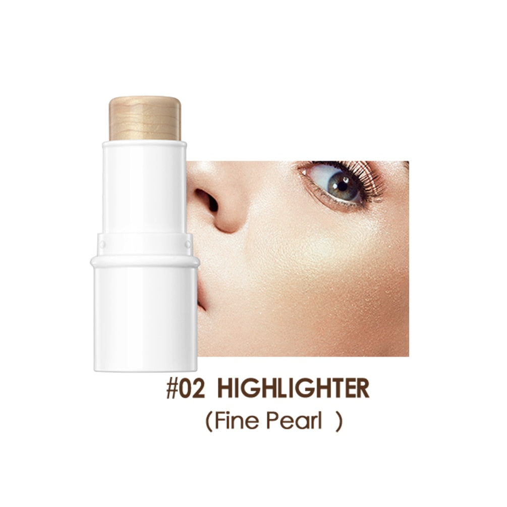 Magical Halo Highlighter Stick Makeup Glitter Contouring Bronzer For Face Shimmer Powder Highlight Corrector Contour Illuminator