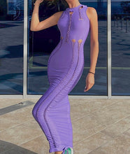 Load image into Gallery viewer, sealbeer A&amp;A &amp; Stitch Maxi Bodycon Dress